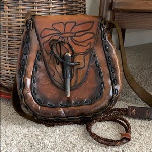 Leather satchel